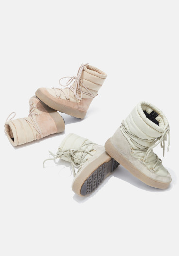 detail Dámske topánky Moon boot Ltrack Suede Nylon 001 Cipria