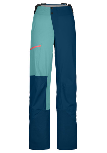 detail Ortovox 3l Ortler Pants W Petrol Blue Regular