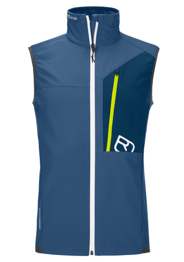 detail Pánská vesta Ortovox Berrino Vest M Mountain Blue