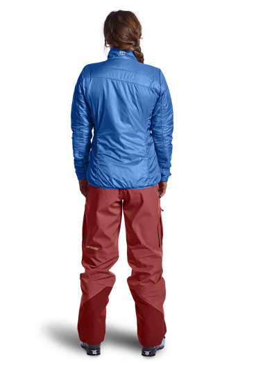 detail Dámská bunda Ortovox Swisswool Piz Bial Jacket W Pacific Green