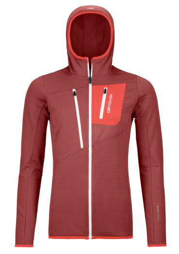 detail Ortovox Fleece Grid Hoody W Blush