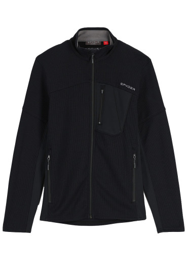 detail Pánsky sveter Spyder Bandit Full Zip Black