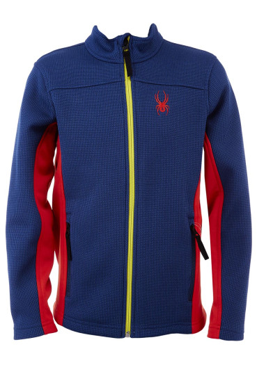 detail Detský sveter Spyder Boys Bandit Full Zip Abyss/volcano