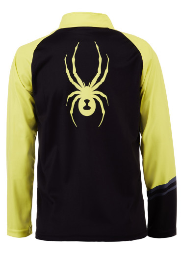 detail Detský rolák Spyder Boys Web-Zip T-Neck-black yellow