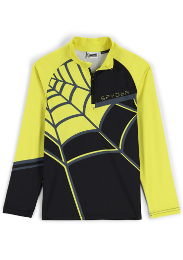 detail Detský rolák Spyder Boys Web-Zip T-Neck-black yellow