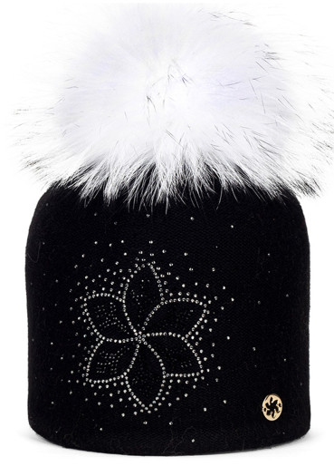detail Granadilla Sylvain Fur Beanie 001 Black