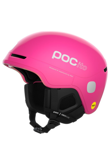 detail Detská lyžiarska prilba POC POCito Obex MIPS Fluo Pink