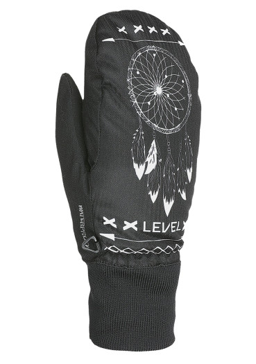 detail Detské rukavice Level Coral Mitt Black-White