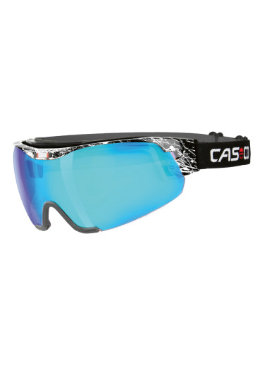 detail Casco Spirit Carbonic Splatter weiss-blauspiegel