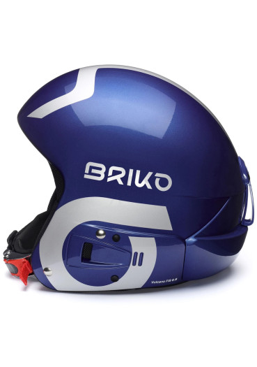 detail Prilba Briko Vulcano FIS 6.8 Multi Impact - Shiny Metallic Blue-Silver
