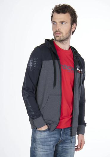 detail Pánska mikina Stöckli Hoody HE WRT antracit