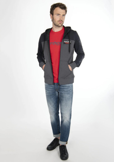 detail Pánska mikina Stöckli Hoody HE WRT antracit