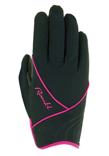 detail Bežkárske rukavice Roeckl Elena 2 – Black/Pink
