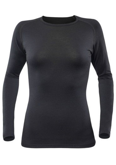 detail Dámské triko Devold Breeze Merino 150 Shirt W Black