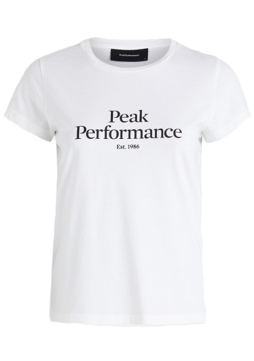 detail Dámske tričko Peak Performance W Original Tee Offwhite