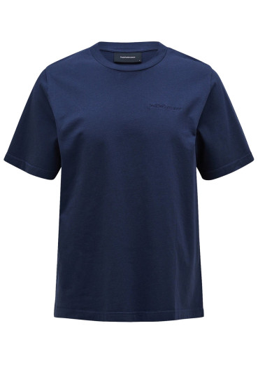 detail Pánske tričko Peak Performance M Original Small Logo Tee – Blue Shadow