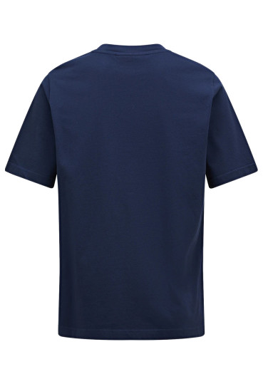 detail Pánske tričko Peak Performance M Original Small Logo Tee – Blue Shadow