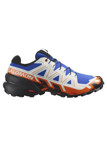 detail Pánske trailové topánky Salomon SPEEDCROSS 6 – Lapis / Black / Scarlet Ibis