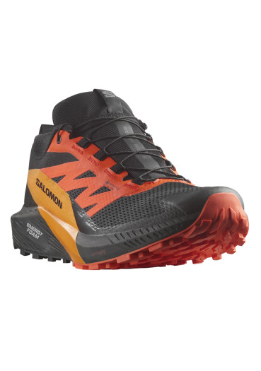 detail Pánske bežecké topánky Salomon Sense Ride 5 GTX – Black/Scarlet Ibis