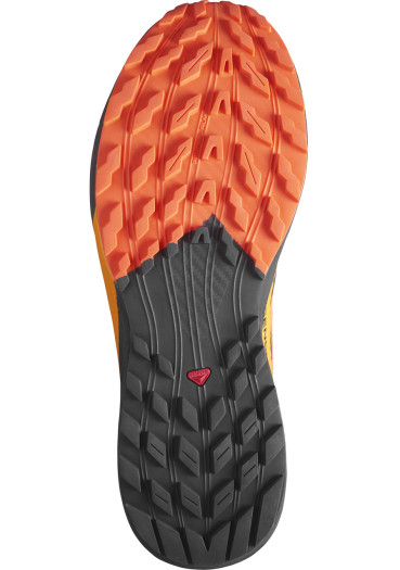 detail Pánske bežecké topánky Salomon Sense Ride 5 GTX – Black/Scarlet Ibis