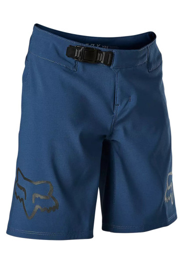 detail Fox Yth Defend Short Dark Indigo