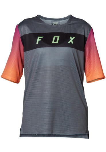 detail Detský cyklistický dres Fox Yth Flexair SS Jersey Pewter