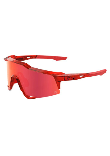 detail 100% SPEEDCRAFT - Gloss Translucent Red - Hiper Red Mirror lens