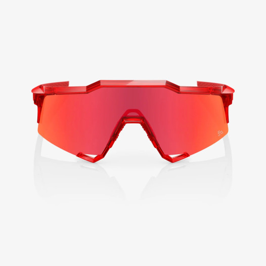 detail 100% SPEEDCRAFT - Gloss Translucent Red - Hiper Red Mirror lens Športové okuliare