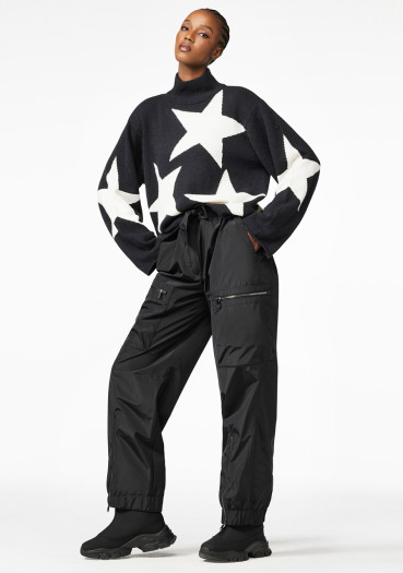 detail Goldbergh Rising Star Long Sleeve Knit Sweater Black