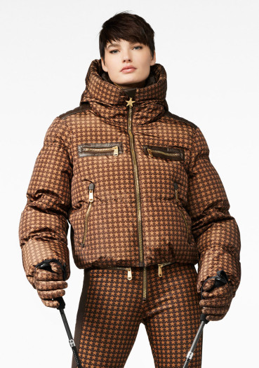detail Goldbergh Track Ski Jacket Dark Brown