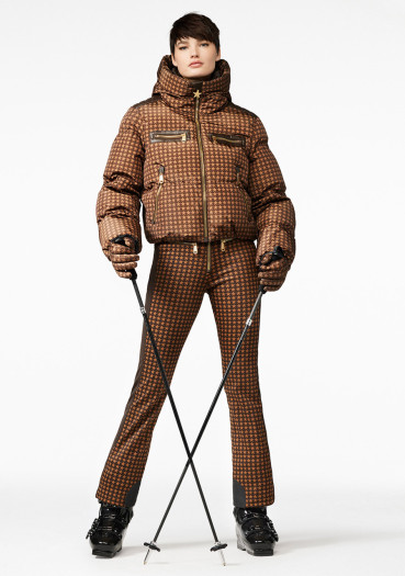 detail Goldbergh Track Ski Jacket Dark Brown