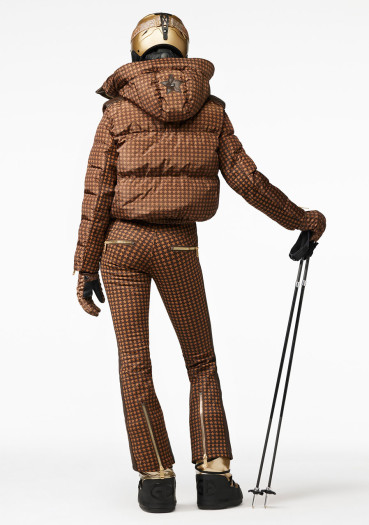 detail Goldbergh Track Ski Jacket Dark Brown