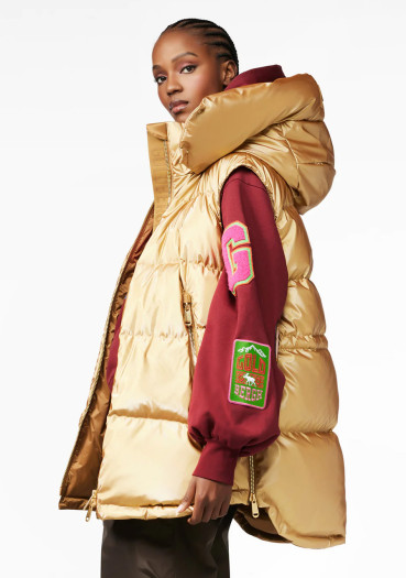 detail Goldbergh Flash Bodywarmer gold