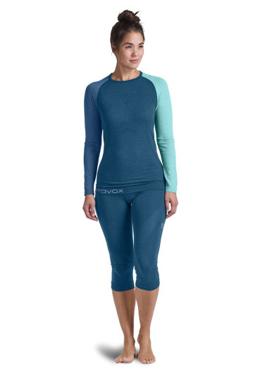 detail Dámske nohavice Ortovox 120 Competition Light Short Pants W Petrol Blue