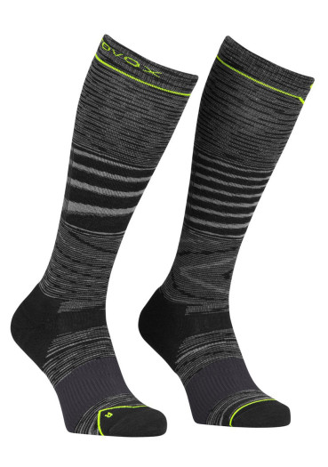 detail Pánské podkolenky Ortovox Ski Tour Light Compression Long Socks Black Steel Blend