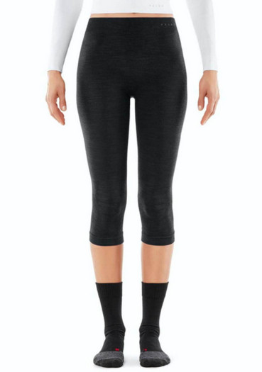 detail Dámske 3/4 termo legíny Falke W WT 3/4 Tights – Black (kód: 33312-3000)