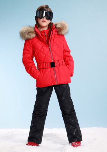 detail Detská bunda Poivre Blanc W23-1003-JRGL/A Ski Jacket Scarlet Red 