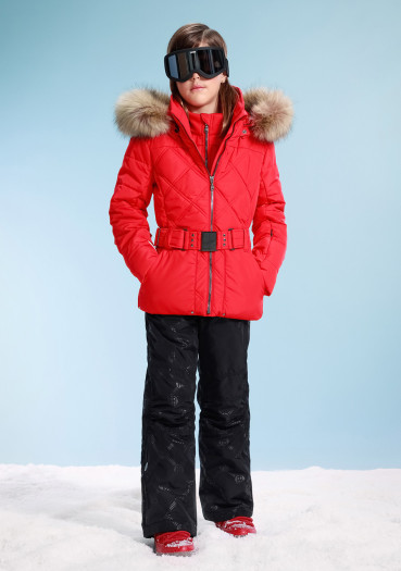 detail Detská bunda Poivre Blanc W23-1003-JRGL/A Ski Jacket Scarlet Red 