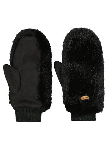 detail Dámske palčiaky Barts Fur Mitts Black
