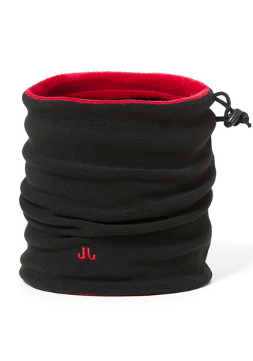 detail Nákrčník Jail Jam FUR RING 021 Red – luxusné teplo s kožušinovým efektom v žiarivej červenej