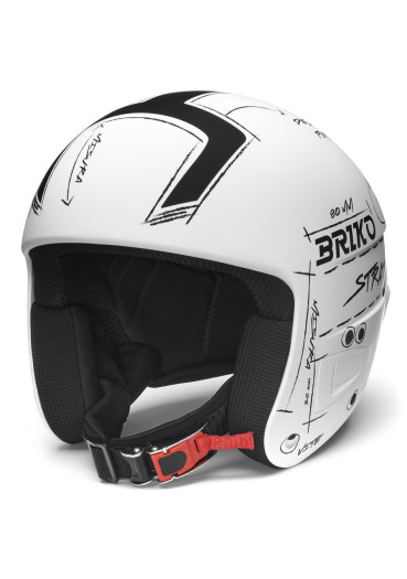 detail Briko Vulcano Fis 6.8 Graphik-Matt White-Black --Helma