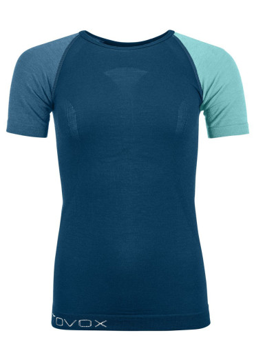 detail Dámské triko Ortovox 120 Competition Light Short Sleeve W Petrol Blue