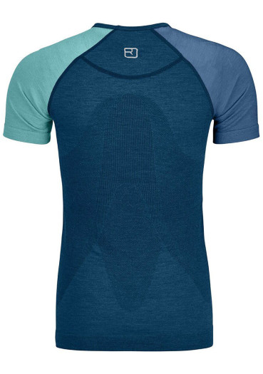 detail Dámské triko Ortovox 120 Competition Light Short Sleeve W Petrol Blue