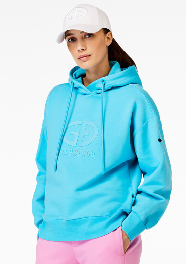 detail Dámska mikina Goldbergh Harvard Hoodie Atlantic Blue