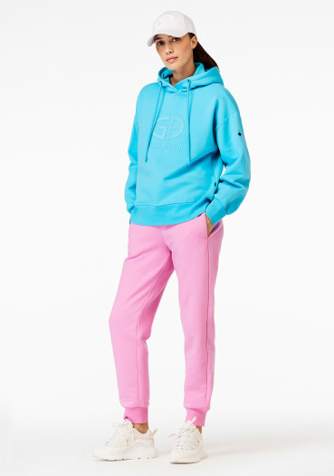 detail Dámska mikina Goldbergh Harvard Hoodie Atlantic Blue