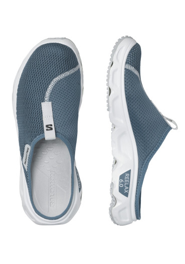 detail Pánske šľapky Salomon REELAX SLIDE 6.0 – Blue Ashes / White / Peach Amber