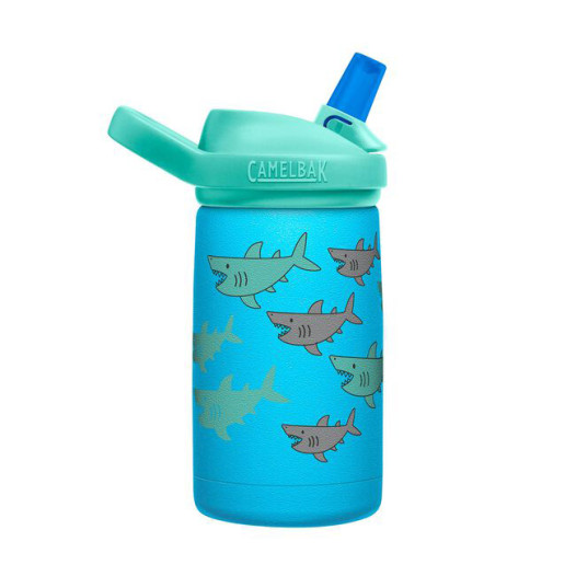 detail Detská fľaša CamelBak Eddy+ Kids Vacuum Stainless 0,35l School Of Sharks