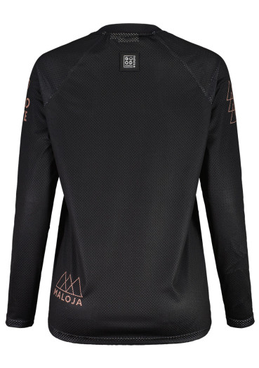 detail Dámske cyklistické tričko Maloja ElferkofelM. – Deep Black