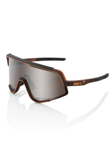 detail Slnečné okuliare 100% GLENDALE – Matte Translucent Brown Fade / HiPER Silver Mirror Lens