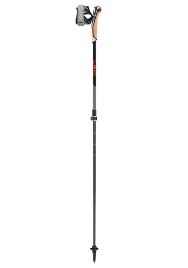 detail Leki Instructor Lite, dark anthracite-silvergray-bright red, 100 - 125 cm